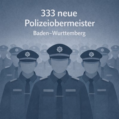 333 neue Polizeiobermeister für Baden-Württemberg ernannt